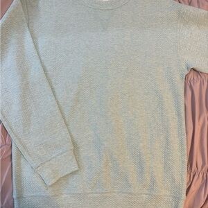 Lululemon mint blue waffle crew